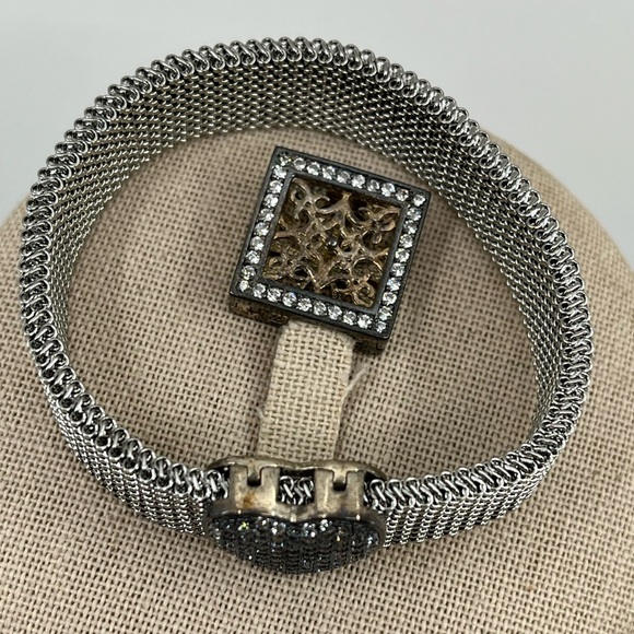 Suspicion QVC Stainless Steel Mesh Bracelet with 925 Interchangeable Ornaments - Picture 8 of 17